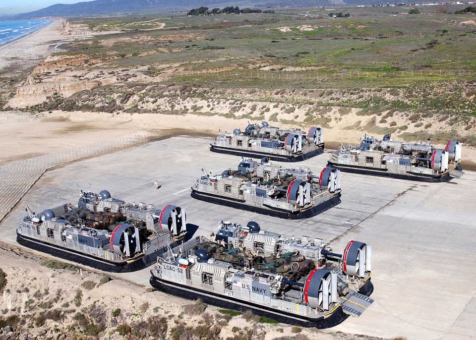 Landing Craft Air Cushion - LCAC vehicles