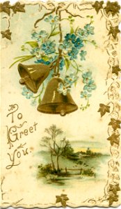 "To greet you" - Christmas card
