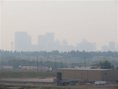 The Smoke Shroud Continues in Calgary Canada photo