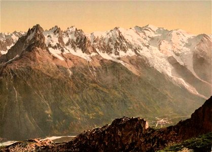 Chamonix-Mont-Blanc.Vallée de Chamonix, vers 1890
