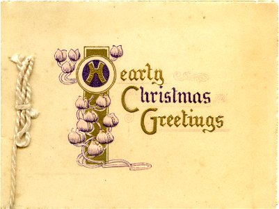 "Hearty Christmas Greetings" - Christmas card
