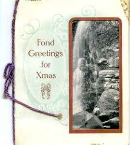 "Fond greetings for Xmas - Christmas card