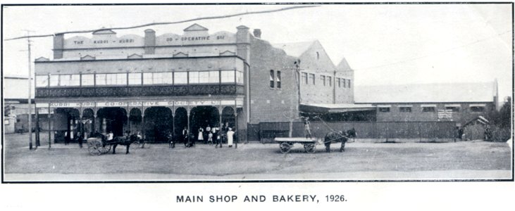 Main store and bakery, Kurri Kurri Co-operative Society, Kurri Kurri, NSW, 1926