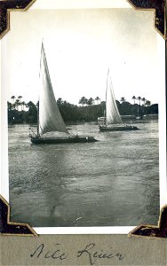 Boats on Nile River photo
