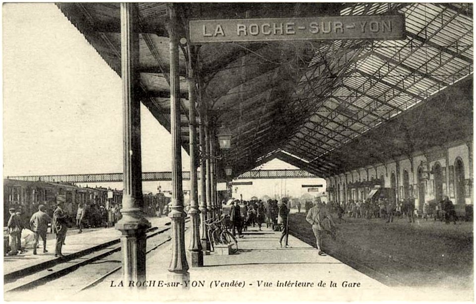 La Roche-sur-Yon.Vue intérieure de la gare