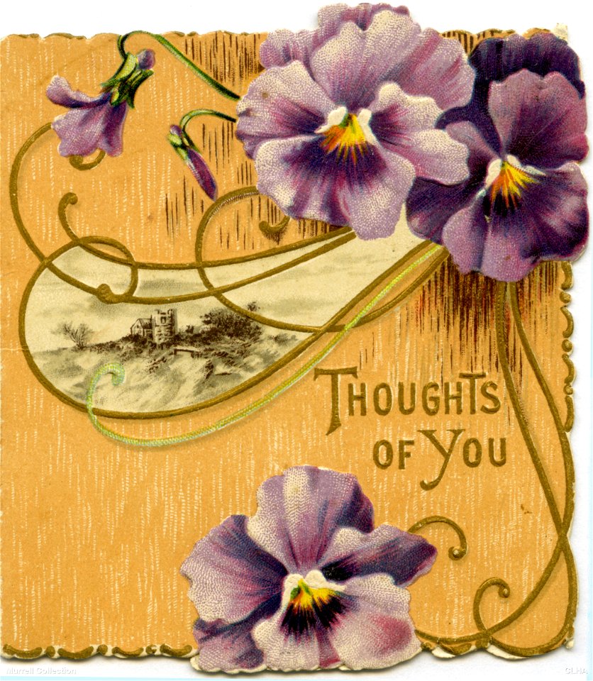 "Thoughts of you"  - Christmas and New Year card