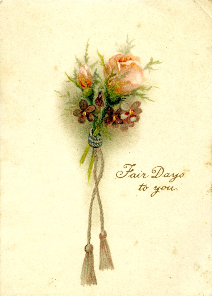 "Fair days to you" - Christmas and New Year card