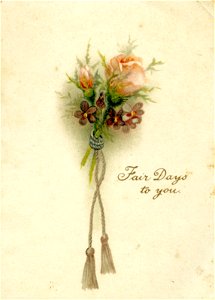 "Fair days to you" - Christmas and New Year card