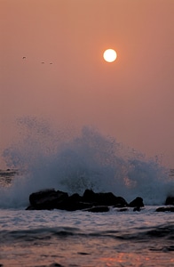 sea sunset photo