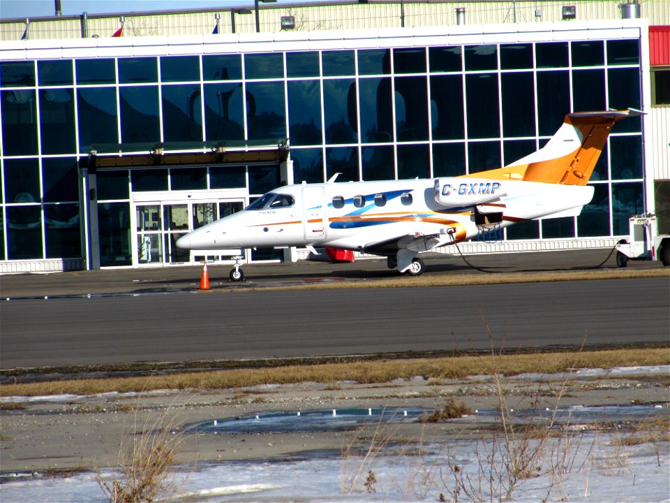 C-GXMP Corporate Jet At Esso Avitat Hanger