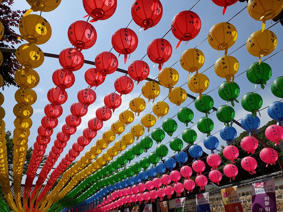 Lantern Tongdosa Temple Yangsan South Korea