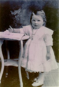Studio photo of a toddler, [n.d.] photo
