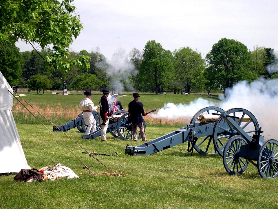 Artillery Firing - French Alliance Day