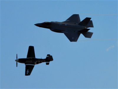 F-35 and Mustang photo
