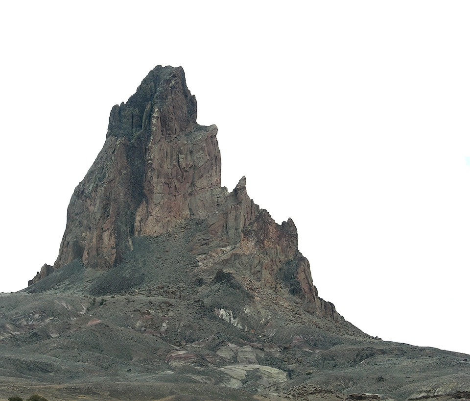 Shiprock, a volcanic plug Arizona