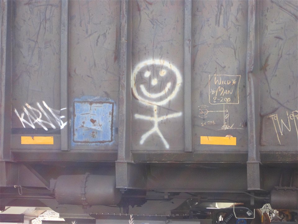 Stick Figure Rides The Rails