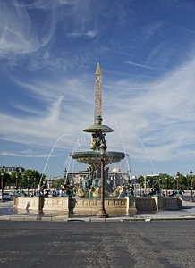 Fountain at the Place de la Concorde, Paris, France photo