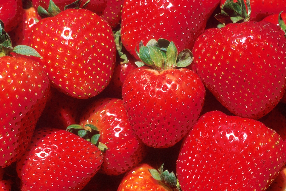 Close-up Of Red Strawberries
