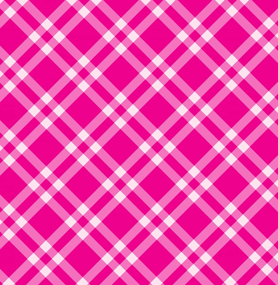 Gingham Checks Pink Background