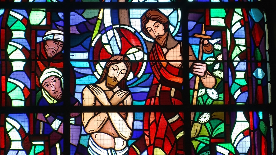 Stained Glass Windows France Jesus Church Catholic