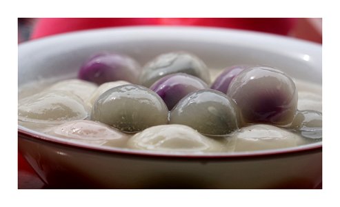 Transparent tangyuan (glutinous rice balls, 汤圆)