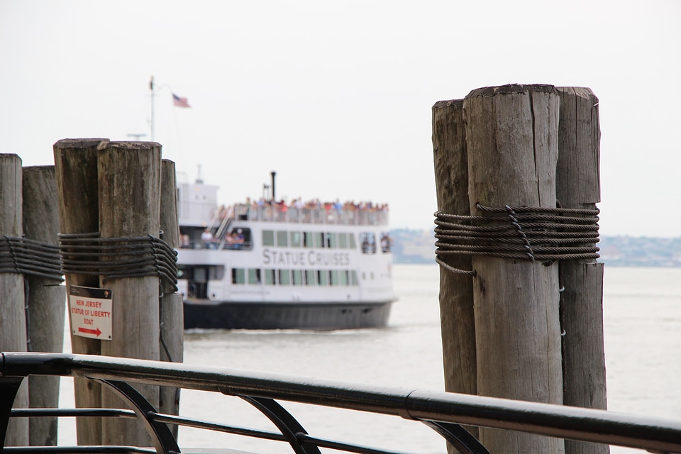 Ellis Island in New York harbor