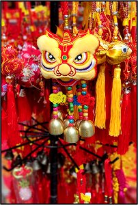 Decorations for CNY - lion face