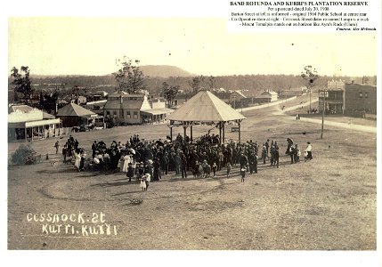 Band Rotunda and Kurri Kurri's Plantation Reserve, c. 1908