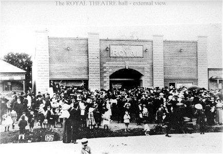 The Royal Theatre hall - exterior view, Kurri Kurri, NSW, 1915 photo