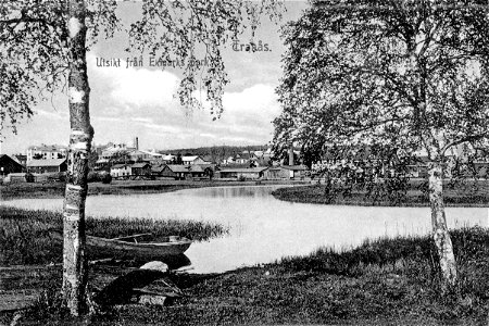 244 Svartån vid Ekmarkspark, Gyllenfors, stadshuset 1913