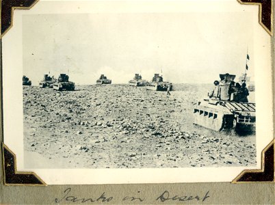 Tanks in Desert, North Africa