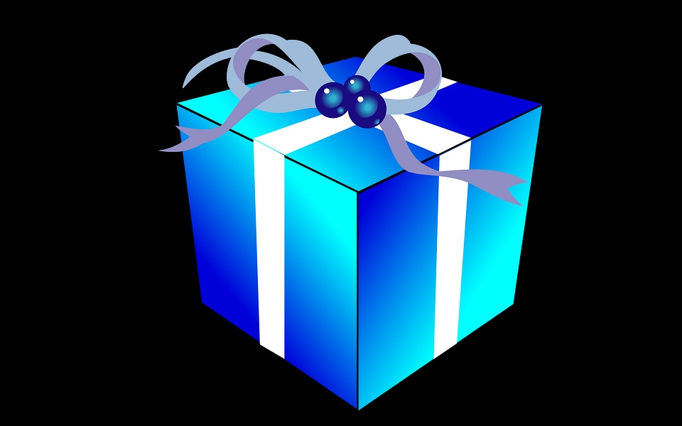 Gift box with ribbon and bow
