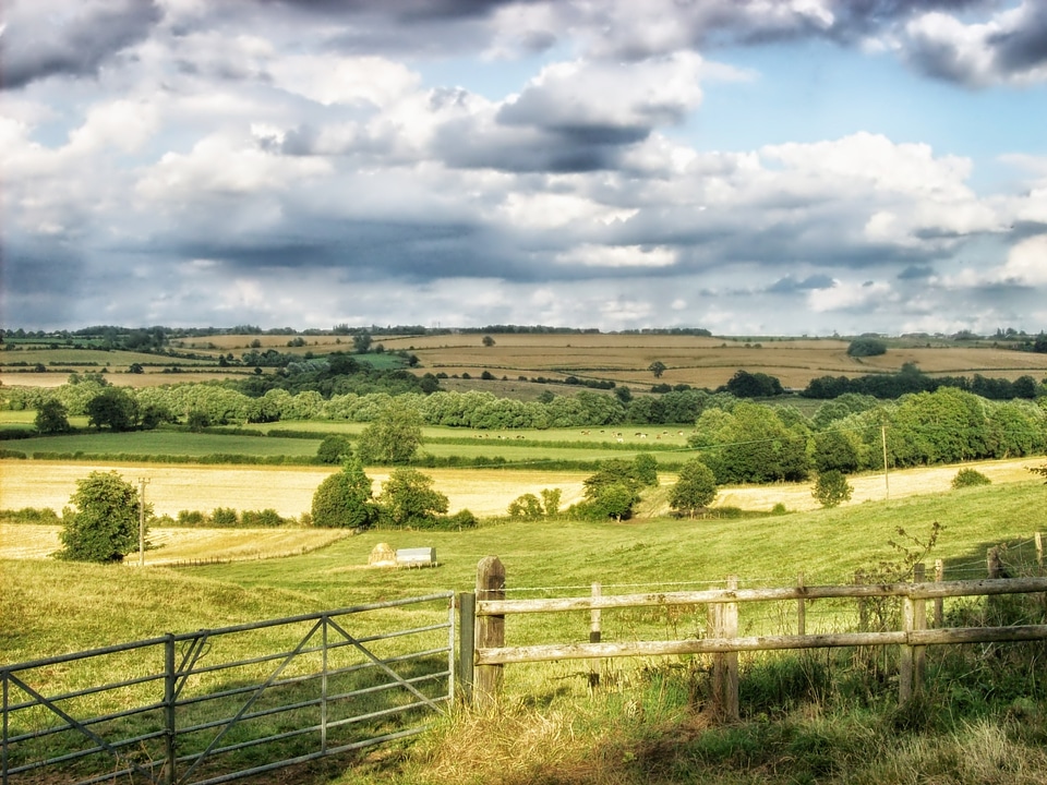 Scenic Landscape in Middle Aston South Yorkshire England