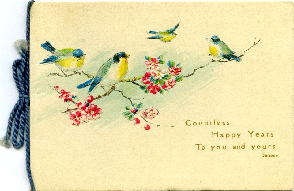 "Countless happy years to you and yours" - Christmas card
