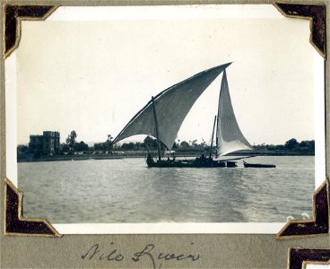 Boat on Nile River photo