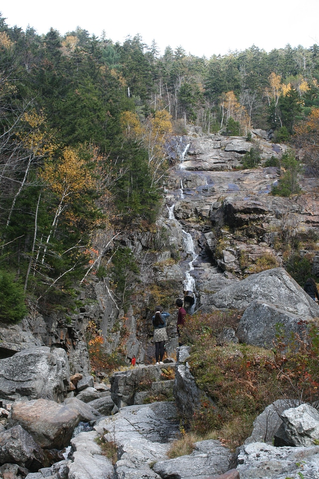 Beautiful fall foliage at the Silver Cascade