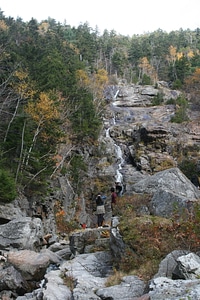 Beautiful fall foliage at the Silver Cascade