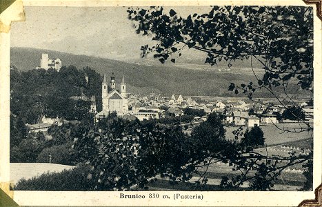 Brunico, Italy, (altitude 830 m), Pusteria, [1944], - Postcard photo