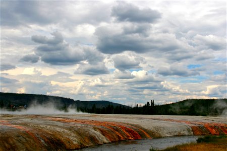 Mineral Run-off from the Geothermal activity photo