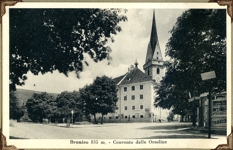 Ursuline Convent (Convento delle Orsoline), Brunico, Italy, [1944] - Postcard