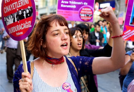 Protesting Honor Killings in Taskim Square
