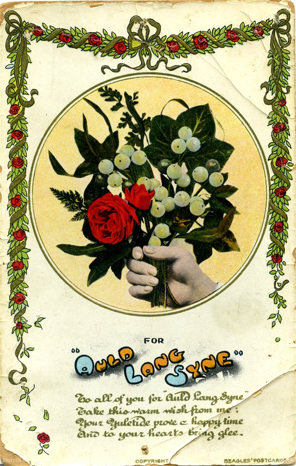 For Auld Lang Syne - Christmas/New Year postcard