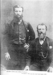 Brothers John and Arthur Roderick - studio portrait, [n.d.]