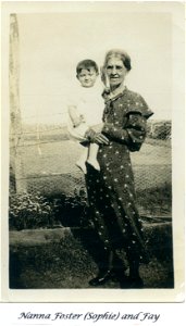 Sophie Foster and baby Fay, [n.d.] photo