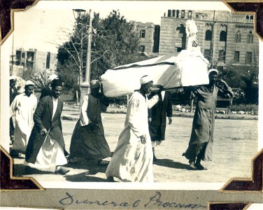 Funeral Procession - 4 men carrying a coffin, [Egypt] photo