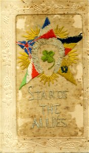 "Star of the Allies" - card sent by Ken Foster to his fiancee, Elsie, during World War 1.