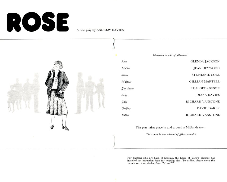Rose at the Duke of York's Theatre, 1980
