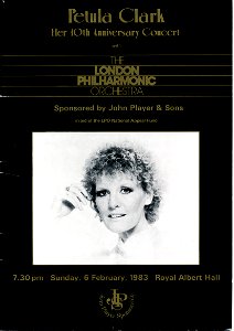 Petula Clark at The Royal Albert Hall, 1983