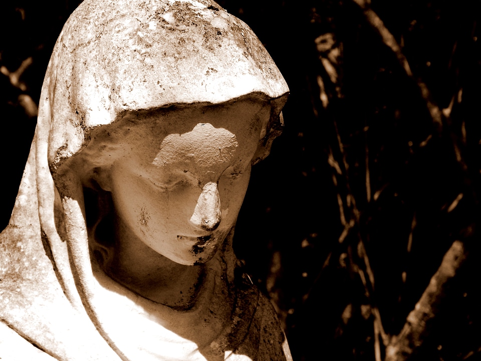 Sepia religion virgin