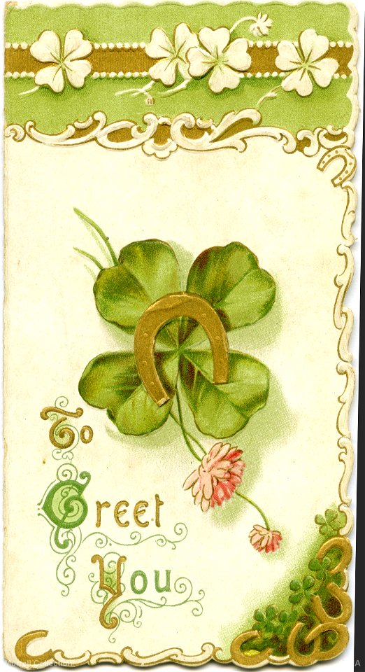 "To greet you" - New Year card